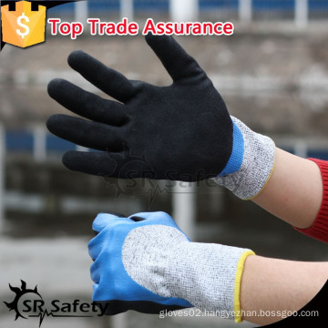 SRSAFETY cut and chemical resistant gloves/oil industrial protective gloves